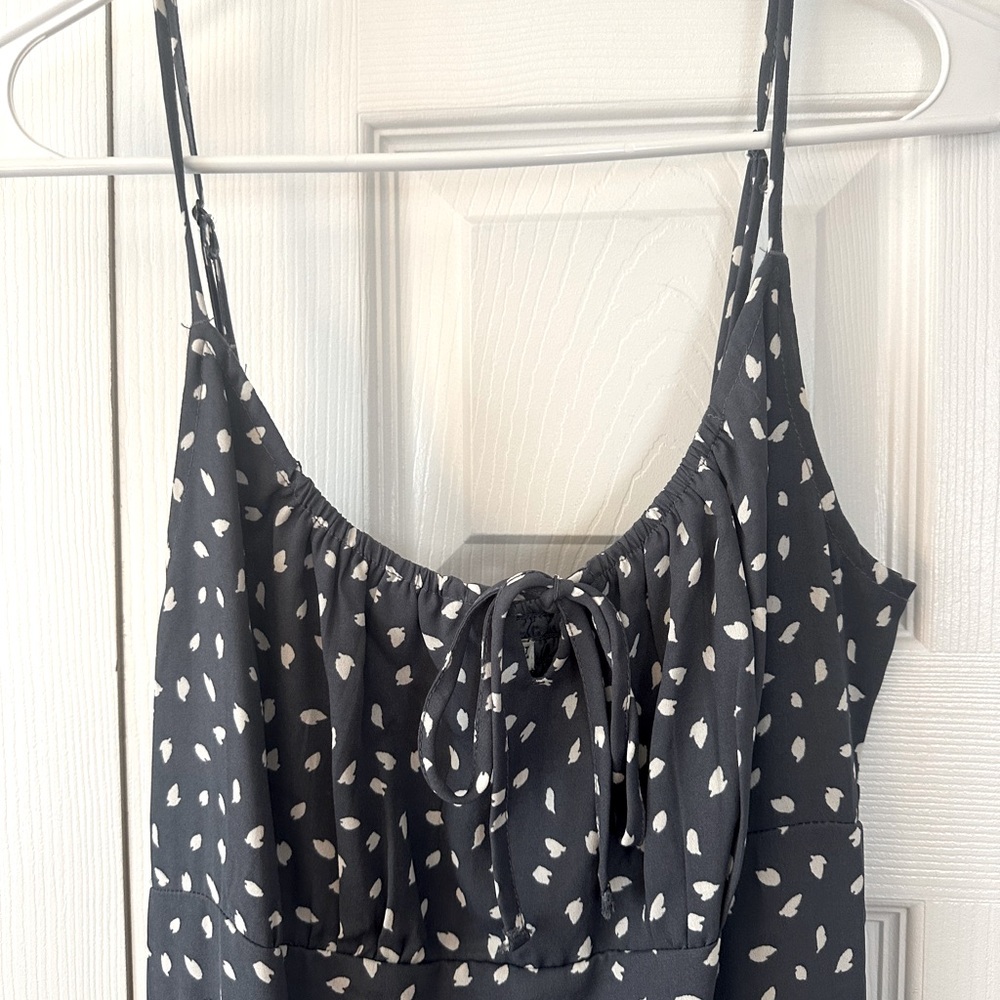 Abercrombie & Fitch Blue/White Polka Dot Sundress Sz Medium